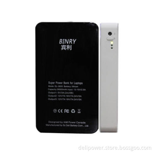 Dual USB port power bank with large capacity of 36,000mAh, 120W